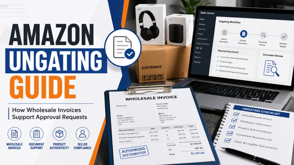 Amazon ungating wholesale invoices
