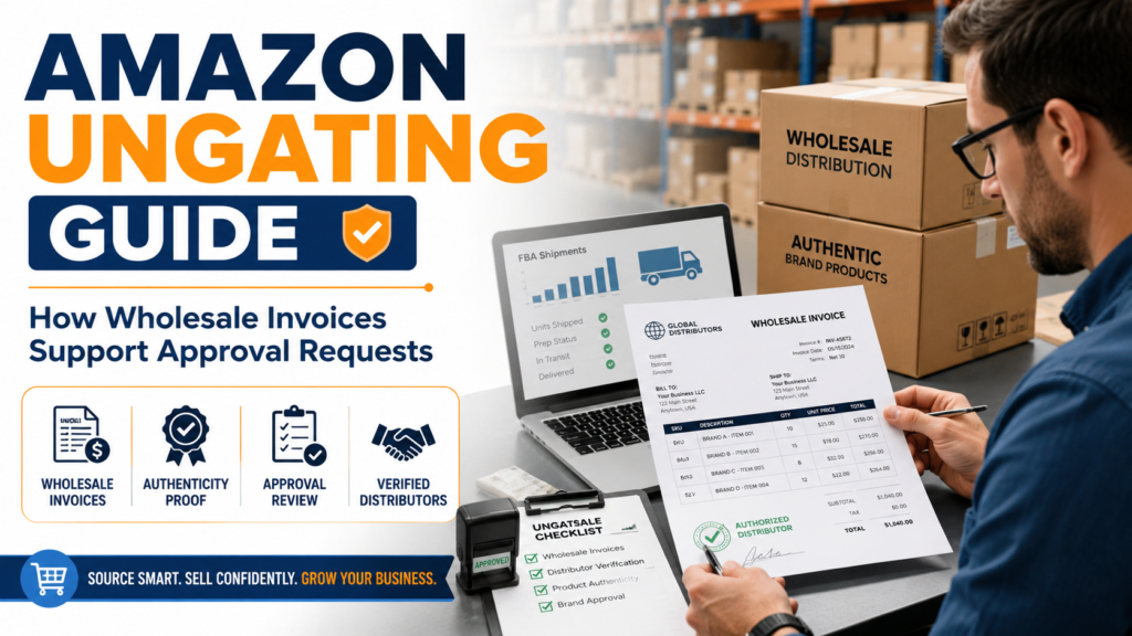 Amazon ungating wholesale invoices