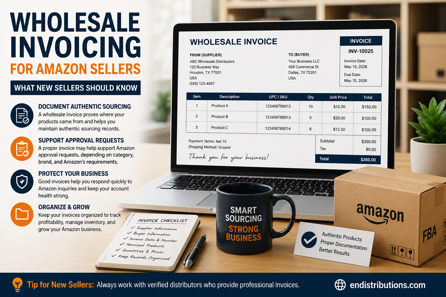 Wholesale Business Setup for New Amazon FBA Sellers