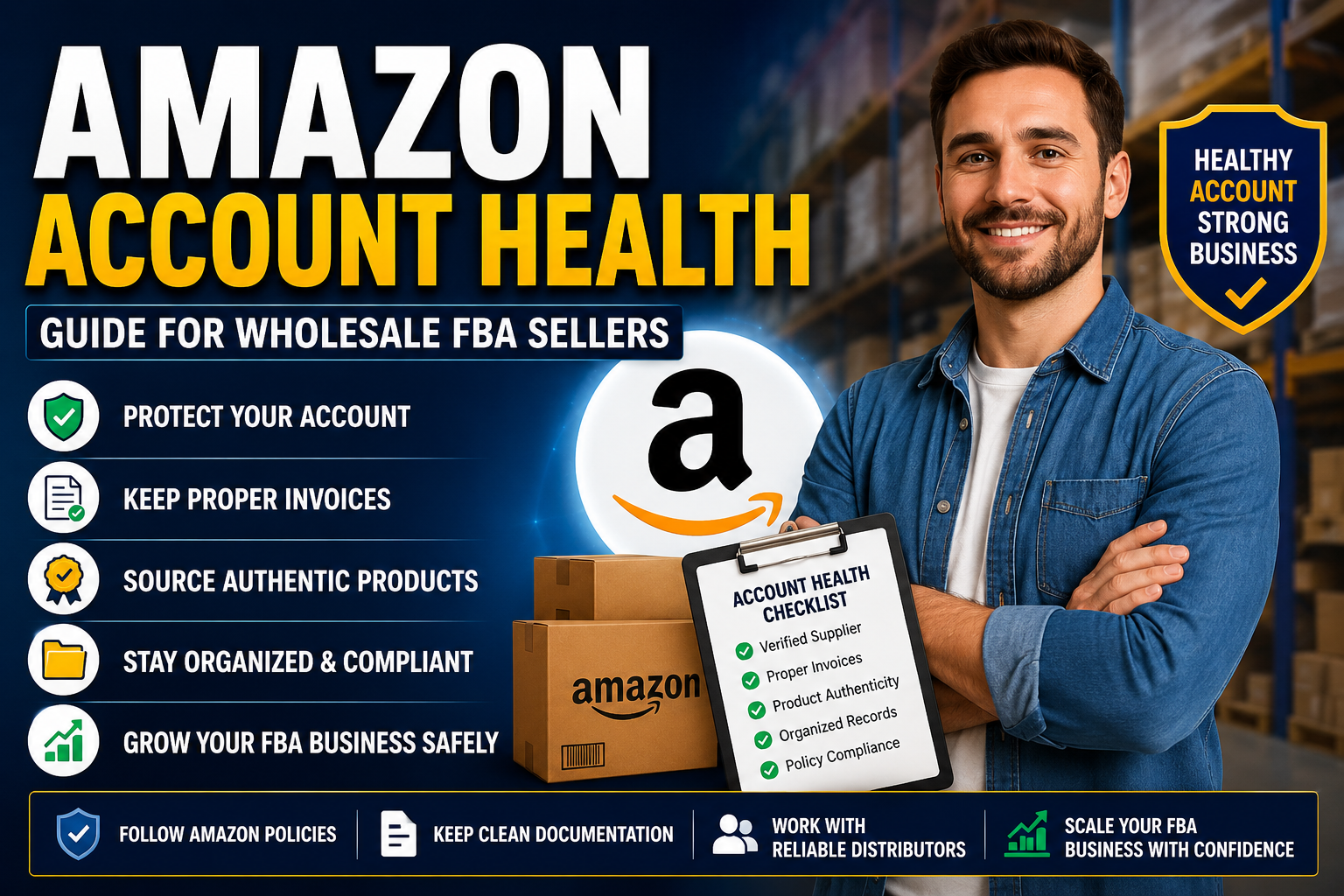 Amazon Account Health Guide for Wholesale FBA Sellers