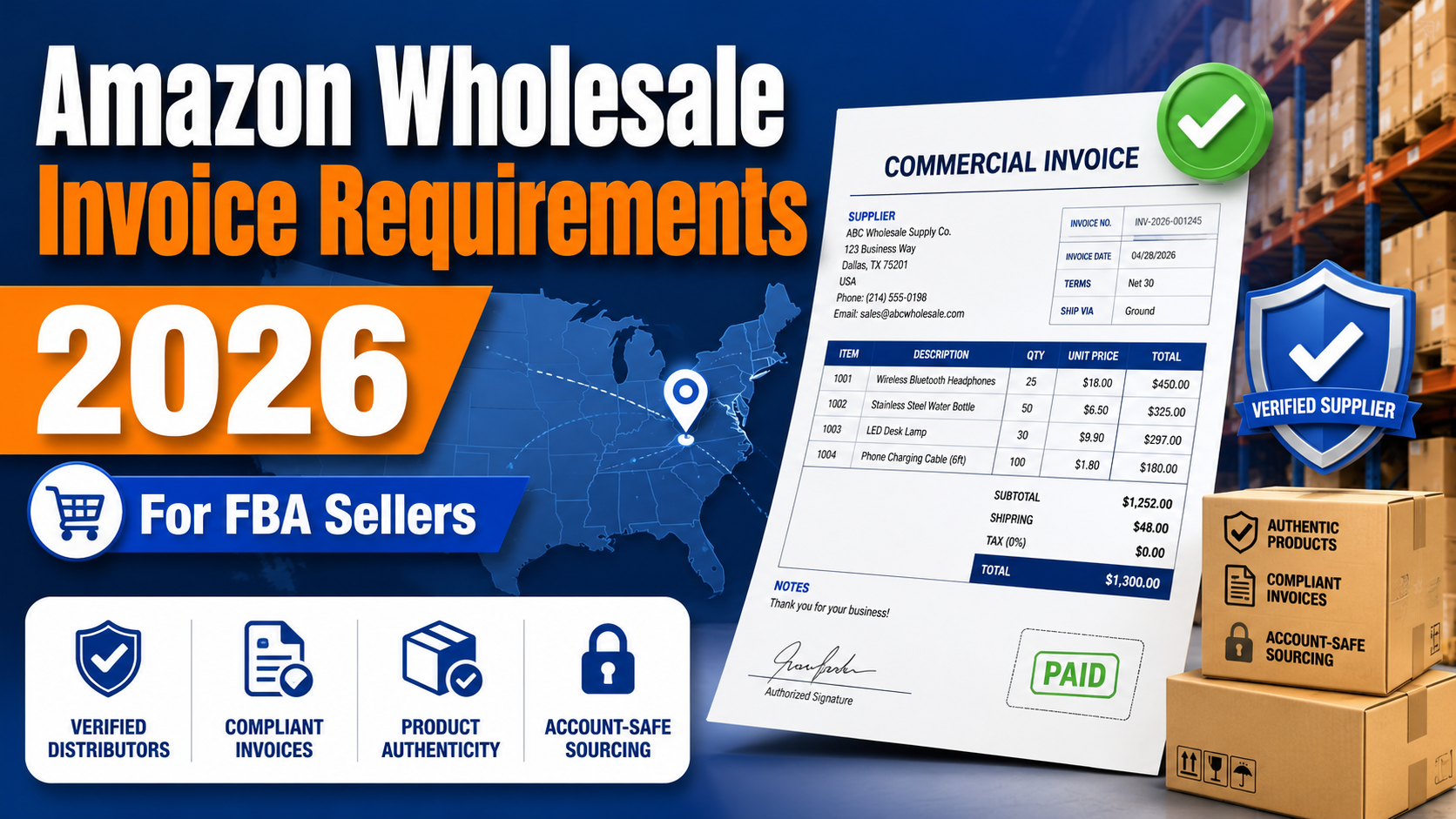 Amazon FBA invoice requirements